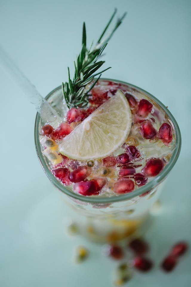 Peach Rosemary Spritz Homemade Soft Drinks